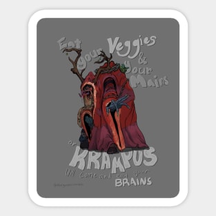 Krampus is coming to town Sticker
